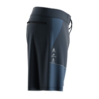 Shorts de bain personnalisés par sublimation avec poches, coupe moderne, coutures renforcées, élastiques et légers pour vêtements de sport OEM