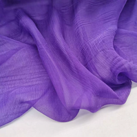 Tissu en Georgette de Soie Froissée Unie de 6 mm pour Robe et Foulard Fluides et Respirants – Tissu de Mode