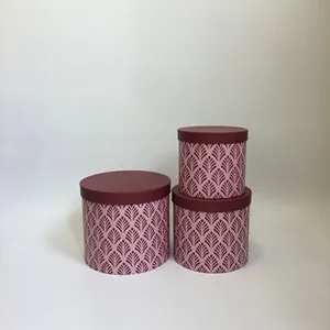 Set of 3 <b>round</b> buckets, flower gift <b>box</b> bouquet, cylindrical flower bucket, matching gift <b>box</b> can be customized as needed - Product Image 3