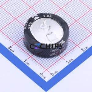 Supercondensateur SCE5R5C105, composant traversant (THT), condensateur 1F -20%~+80% 5.5V 10uA@24hrs - Product Image 2