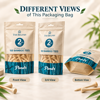 Pochette Doypack personnalisée en kraft avec fermeture éclair, anti-odeur, pour café, snacks et emballage alimentaire
