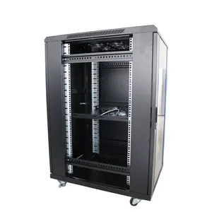 Водонепроницаемый компьютерный шкаф DDF 19 дюймов с вентилятором и другими аксессуарами Напольная стойка для сетевого сервера 32U