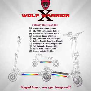 Envío gratis EE. UU. Stock <span class=keywords><strong>Wolf</strong></span> <span class=keywords><strong>Warrior</strong></span> X 28ah Sam Sung Batería <span class=keywords><strong>10</strong></span> pulgadas Scooter en <span class=keywords><strong>Kaabo</strong></span> - Product Image 6