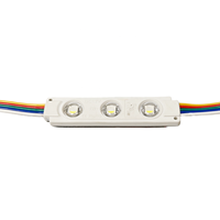 Module LED RGBW 1W 12V DC avec télécommande et adaptateur, 8m (26ft) pour décorations intérieures, Noël, Halloween, certifié IP65