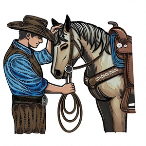 Carte de vœux artisanale vietnamienne traditionnelle en quilling 3D, personnalisée avec vernis mat, impression numérique sur papier, thème cowboy - Product Image 2