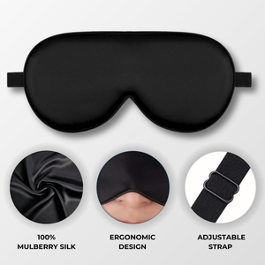 Custom Logo Pure Silk <b>Sleep</b> <b>Mask</b> Natural Super Soft Padding Mulberry Eye <b>Mask</b> for Sleeping Light Blocking Travel Essentials - Product Image 2