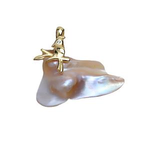 Pendentif tête d'oiseau de style baroque en argent S925 fait main Wenchi avec sertissage de perle vide, accessoire de bricolage, chaîne en acier, modèle chinois 13145 - Product Image 5