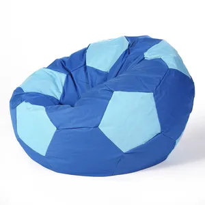 Fabrika kaynağı özelleştirilmiş büyük futbol fasulye çanta kılıfı sadece doldurulmamış Beanbag sandalye