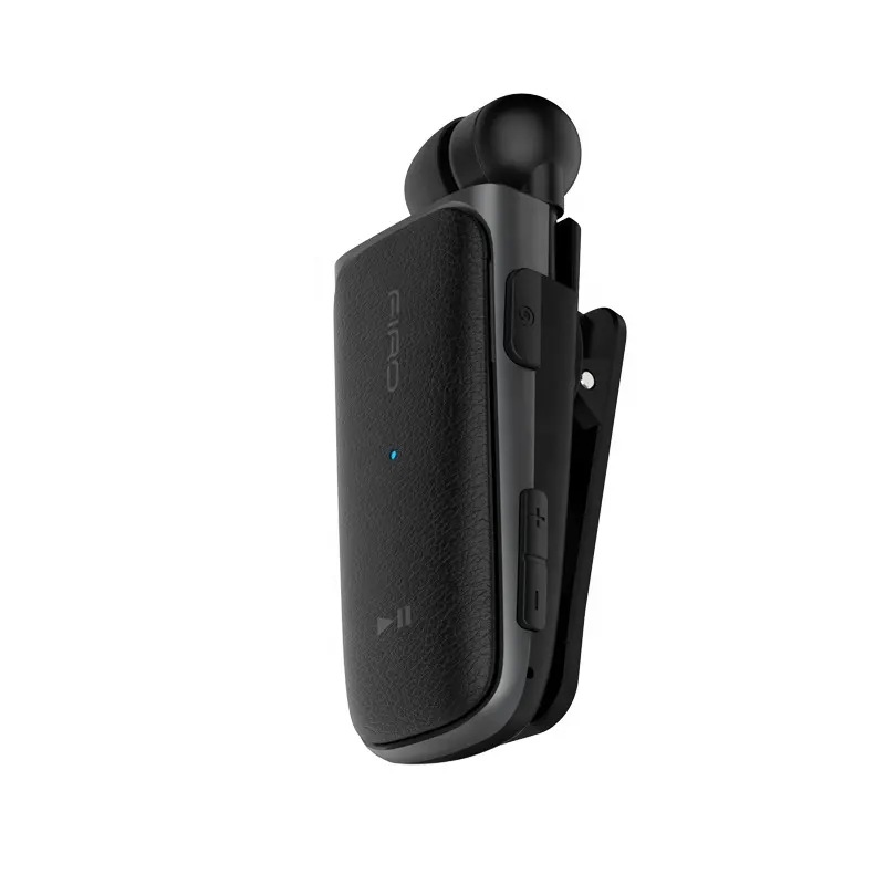 Smart retractable wireless headphones business headset clip on earphone for MI mobile phone