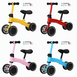 Produtos para Bebês, Carrinhos de Equilíbrio para Crianças, Bicicleta de Equilíbrio de Aço com 4 Rodas para Meninos e Meninas de 1 Ano - Product Image 3