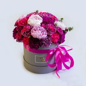 Foderato in pelle scamosciata pieghevole fiore pianta cartone Dubai secchio porta carte Mini Pot De Fleurs Lotus Th Wrapping Pepas regalo Love Baby