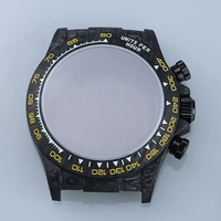 Kit de modification VK63 entièrement en fibre de carbone, verre saphir 38 mm, kit de modification super léger, pièces de montre pour modèles Sei k Mods, boîtier VK63, bracelets