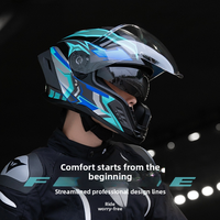 Casque de moto intégral unisexe, casque de sécurité pour vélo électrique et trottinette électrique, chaud pour l'hiver, quatre saisons, accessoires de pièces automobiles en gros
