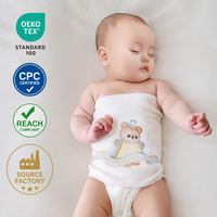 Bande de ventre en coton douce et confortable pour nouveau-nés, enveloppe respirante pour le soin du ventre des nourrissons, vêtements pour bébés