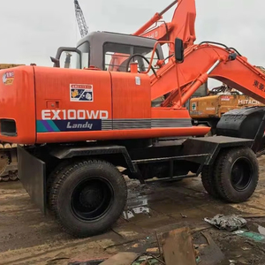 Excavadora de ruedas Hitachi EX100WD usada, el mayor proveedor de Shanghái, excelente rendimiento - Product Image 1