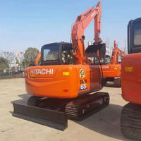 Maquinaria de excavadora usada propia familiar Hitachi Zx65 Máquina excavadora usada barata Hitachi Zx65 Excavadora pequeña usada