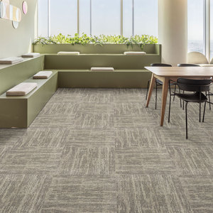 Moquette de bureau moderne en PP, résistante au feu, à poils bouclés épais et moyens, adaptée aux animaux domestiques, pour salon, sur mesure - Product Image 4