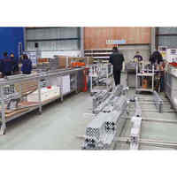4040 profils industriels en aluminium anodisés par norme européenne extrusion 40x40 6063-t5 fente 8