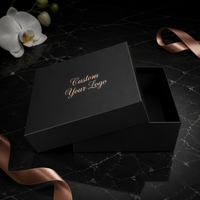 Boîte cadeau rigide personnalisée avec couvercle noir mat, logo en relief, OEM, emballage de luxe pour bijoux, cosmétiques, chaussures, montres, emballage haut de gamme