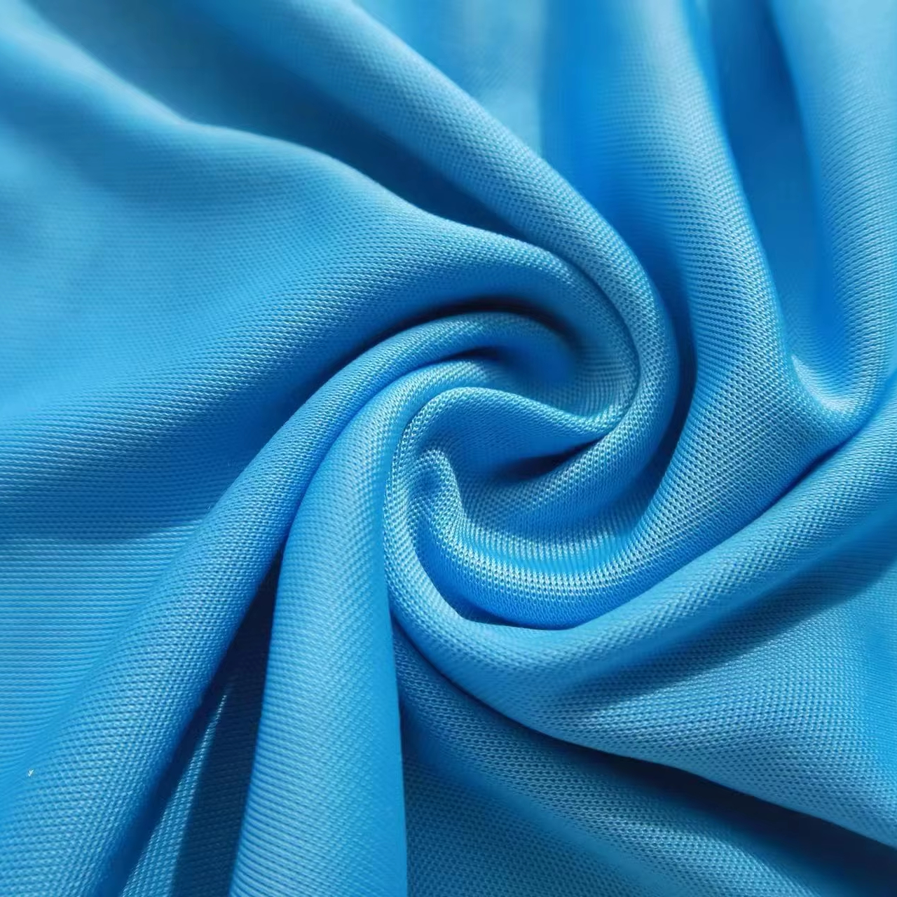 100% Polyester Lightweight Breathable Anti-Bacteria Anti-static Summer Girls Plain Tricot Knitted Jersey Fabric for Garment
