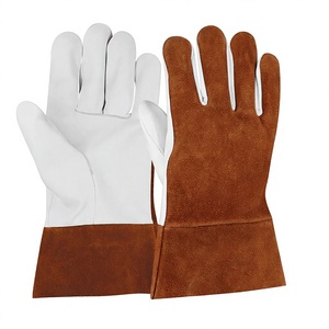 Guantes de Soldadura TIG Industriales de Cuero de Cabra y Vacuno, Resistentes al Calor, Antiestáticos, Antideslizantes, de Alta Calidad y Durabilidad - Product Image 1