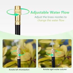 Kit de riego por goteo ajustable de 70 pies, sistema de microaspersión para jardín e invernadero, flexible, fácil de instalar, conexión rápida - Product Image 4