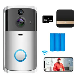 Tuya Smart Home Smart Video Doorbell Camera WiFi Outdoor Wireless Door Bell Intercom Waterproof Residential Security Protection