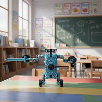 Mainan Edukasi STEM Fidget Toy Robot Mobil Gyroscopic Spinner yang Dapat Berubah Bentuk 3D, Hadiah untuk Anak-Anak & Dewasa