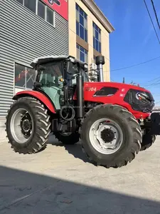 Tractor 4x4 con cargador y retroexcavadora Maquinaria y equipo agrícola Tractor agrícola 4WD con motor EPA y cargador frontal