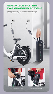 Vélo électrique tout-terrain de 20 pouces avec frein hydraulique, vélo de ville électrique à batterie au lithium de 48V, 500W, 15Ah, en stock - Product Image 4