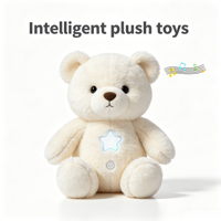 Boneka Beruang Super Lembut dengan Logo Bordir Kustom OEM, Nyanyian Lullaby, Teman Tidur Bayi, Warna Kustom, Pereda Stres
