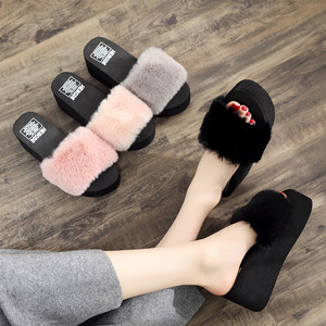 Nouvelle Collection Automne-Hiver : Chaussons Coréens à Talons Hauts en Coton pour Femmes, Idéals pour l'Extérieur, pour Étudiantes et Enfants - Product Image 1