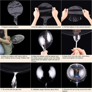 Ballons LED Bobo Cartoon pas chers de 24 pouces, s'illuminent pour la décoration de Noël, de mariages et de fêtes, ballons clignotants avec bâtons - Product Image 6