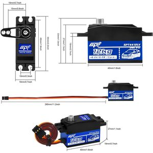 เซอร์โวดิจิตอล Spt 12 กก. รุ่น Spt4412lv สำหรับรถบังคับวิทยุ 1/10 แบบออนโรด เกียร์โลหะ - Product Image 2
