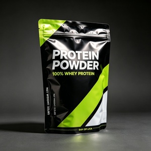 Custom Printed 1kg 2kg Whey Protein Powder Packaging Bag Aluminum Foil Mylar Stand Up Pouch MOPP VMPET PE Zipper Supplement Bags - Product Image 3