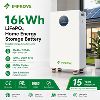 Système d'énergie solaire, station d'alimentation, batterie au lithium 16 kWh, 48 V, 314 Ah, 320 Ah, pack de batteries LiFePO4, batterie de stockage d'énergie domestique