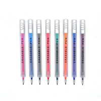 Stylo gel effaçable rechargeable avec logo personnalisé, stylo à friction sensible à la chaleur, ensemble cadeau d'entreprise OEM