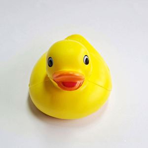 Yellow Shape Ball Imprint Logo Duck Stress Relief Squeeze Toys for Promotion Gifts - Product Image 5