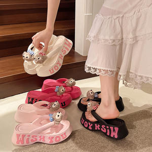 รองเท้าแตะผู้หญิงแบบหนา พื้นกันลื่น สไตล์ใหม่ ฤดูใบไม้ผลิ <span class=keywords><strong>2026</strong></span> ผลิตตามสั่ง ขายส่ง สำหรับใส่ลำลองช่วงฤดูร้อน - Product Image 2