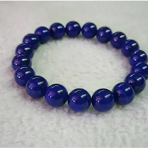 high quality natural beads strands blue sapphire gemstone bead bracelet