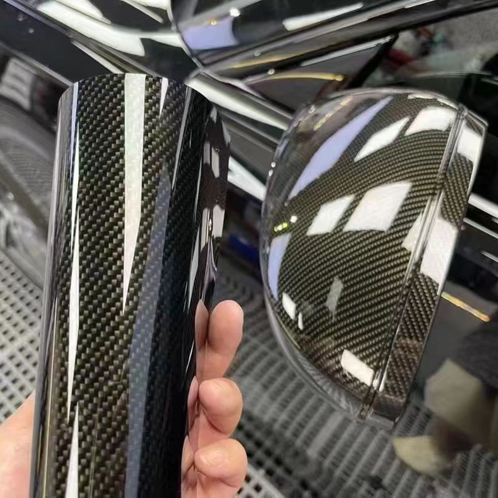 PET Simulation Carbon Fiber Silver