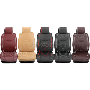 Car Seat Covers Automobiles Seat Covers PU Leather Seat <b>Cushion</b> Front <b>Bench</b> Chair Protector Universal Auto - Product Image 2