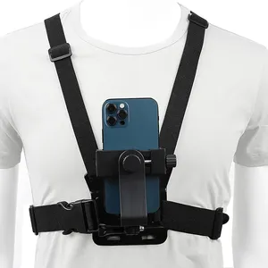 Soporte de Pecho para Teléfono, Arnés de Montaje en el Pecho <span class=keywords><strong>con</strong></span> Soporte para Teléfono para GoPro <span class=keywords><strong>y</strong></span> Teléfonos Celulares <span class=keywords><strong>iPhone</strong></span> - Product Image 5
