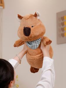 Jouet en peluche Quokka super doux avec écharpes à carreaux Adorable jouet en peluche Quokka cadeau pour enfants - Product Image 5