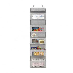 Organisateur suspendu pliable en tissu non tissé avec poches transparentes pour jouets, idéal pour salon, chambre et chambre d'enfant - Product Image 1