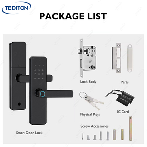 Bán buôn giá thấp xử lý an ninh căn hộ khách sạn thẻ mã App sinh trắc học vân tay thông minh Ổ khóa cửa thông minh - Product Image 2