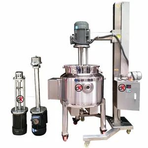 Multi-Specification Available Batch Hydraulic Lifting High Shearing Mixing Disperser high shear mixer homogenizer