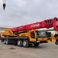 Camion-grue d'occasion 2020-2023, Grue mobile Sany d'occasion, Grue de camion d'occasion 80 tonnes avec moteur d'origine