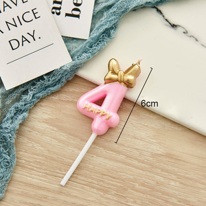 Atacado de princesa feliz aniversário número de velas bolo, rosete, aniversário, decoração de bolo, suprimentos para festa de aniversário - Product Image 5