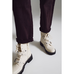 Pantalon décontracté marron avec détail poche à la taille - Product Image 2